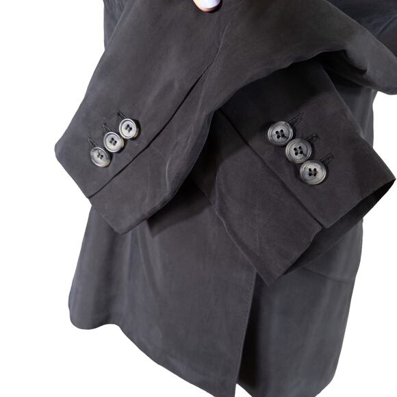 Smythe DB Tuck-In Blazer Double Breasted in Black Size 4 Super Soft Revolve - Picture 6 of 16